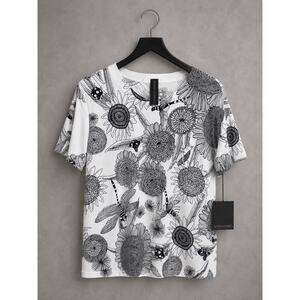 Norma Kamali Odonata Print Shirt in a S / 36